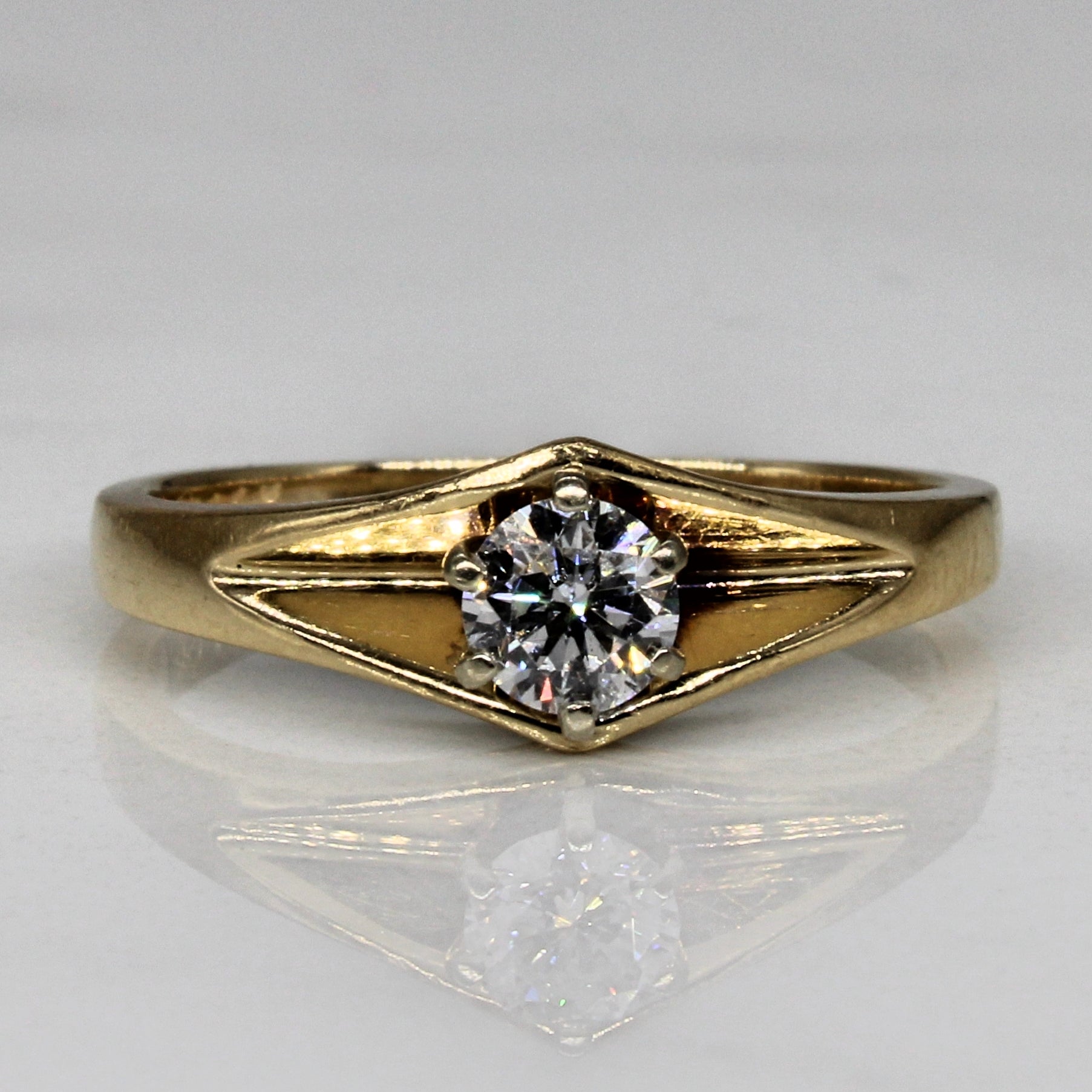 Six Prong Diamond Engagement Ring | 0.27ct | SZ 6.25 |