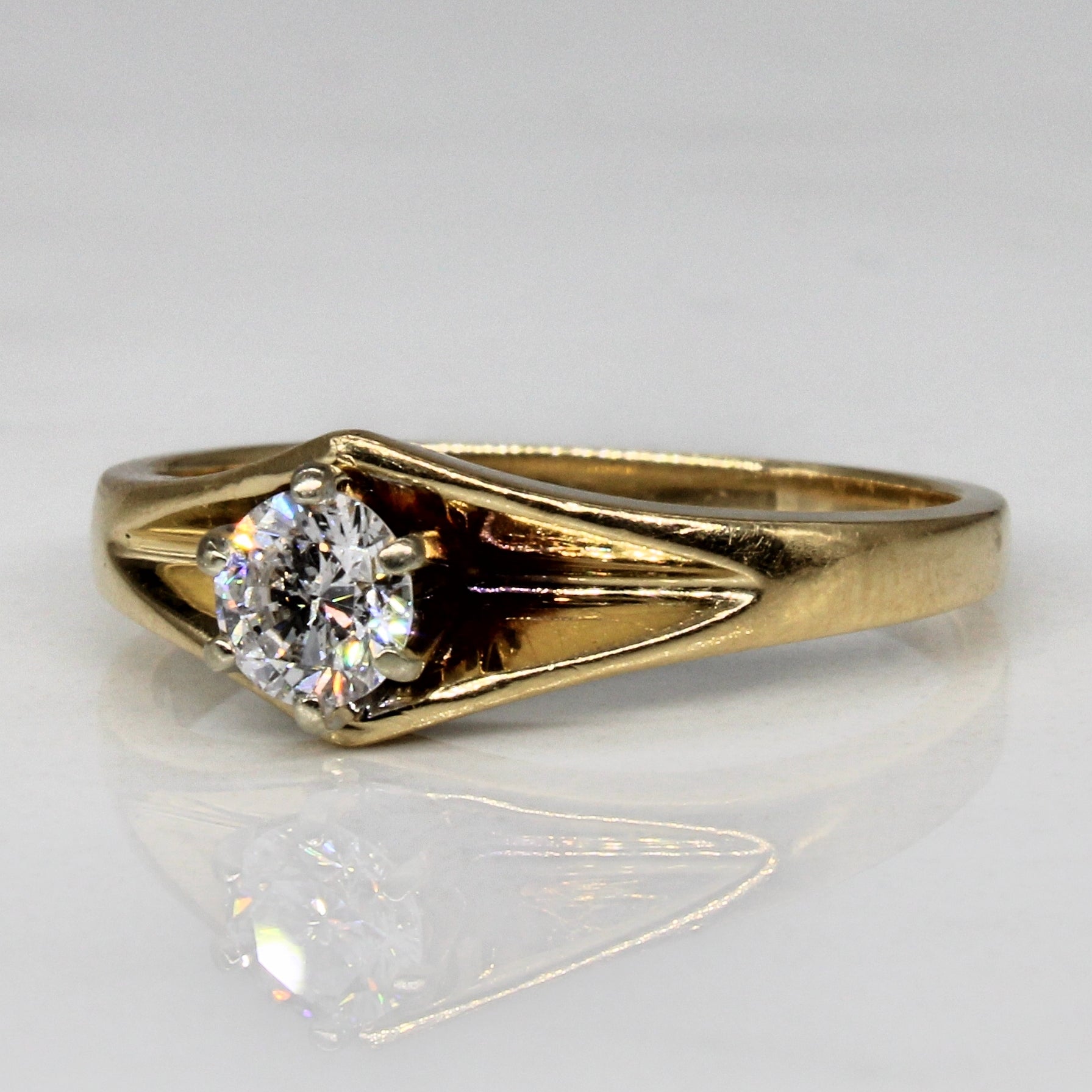 Six Prong Diamond Engagement Ring | 0.27ct | SZ 6.25 |