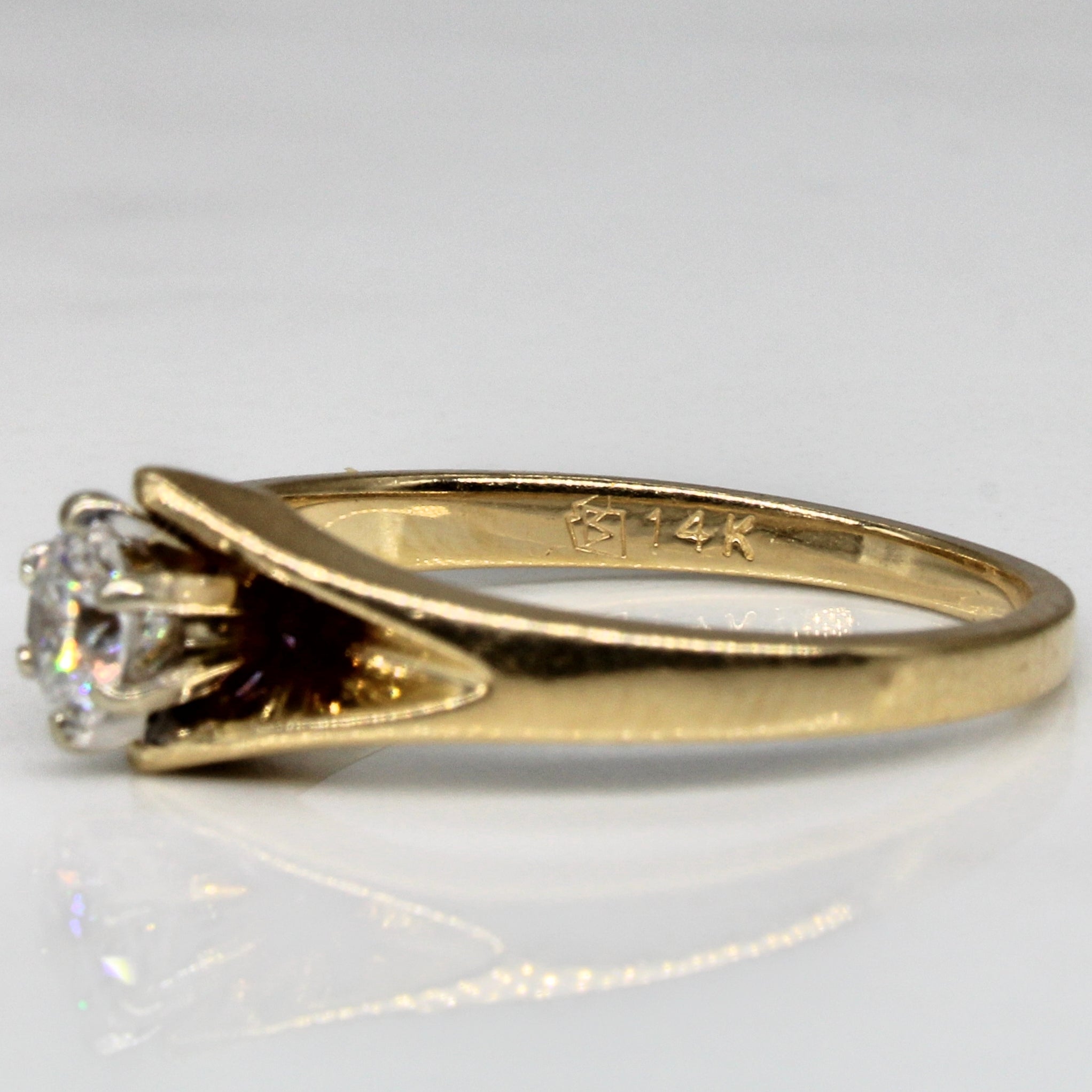 Six Prong Diamond Engagement Ring | 0.27ct | SZ 6.25 |