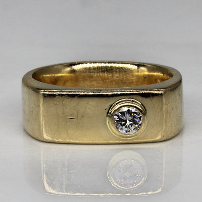 Bezel Set Diamond Band | 0.20ct | SZ 7