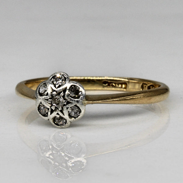 Early 1900s Diamond Cluster Ring | 0.06ctw | SZ 6 |