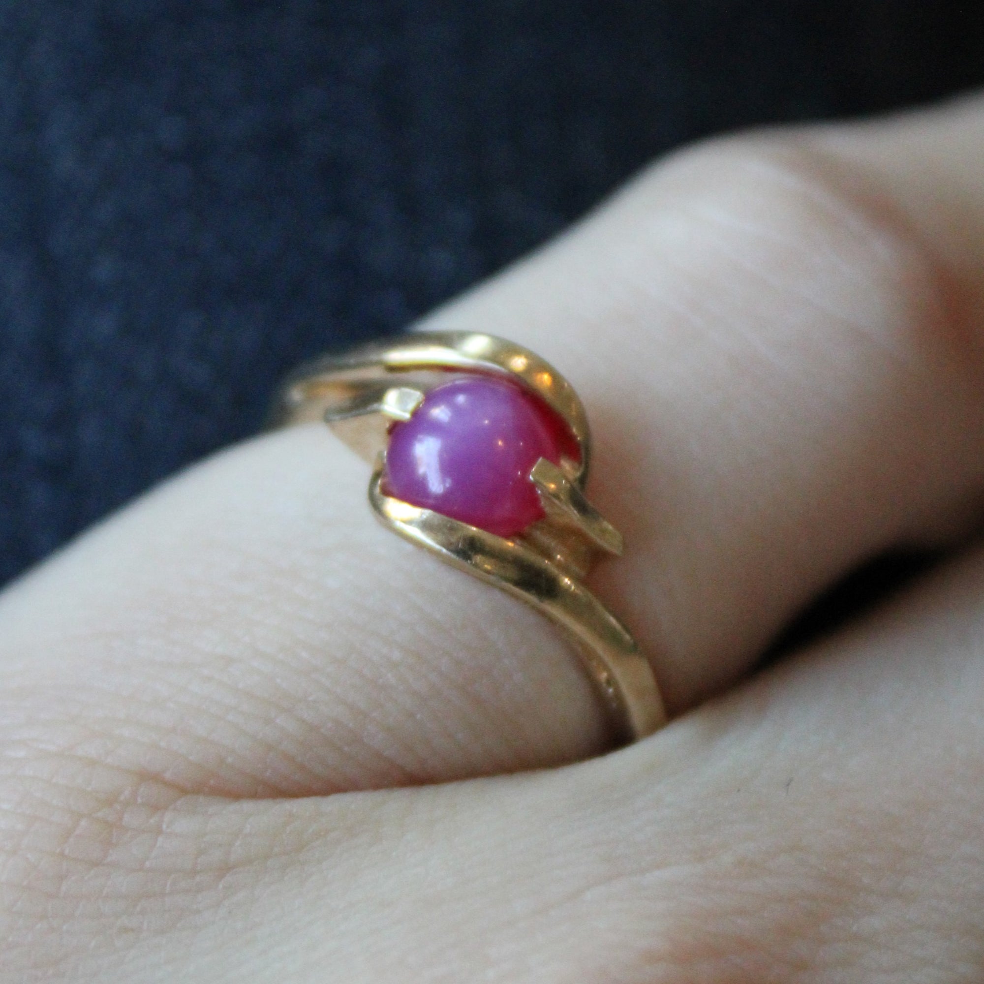 Synthetic Star Ruby Ring | 1.10ct | SZ 6.5 |