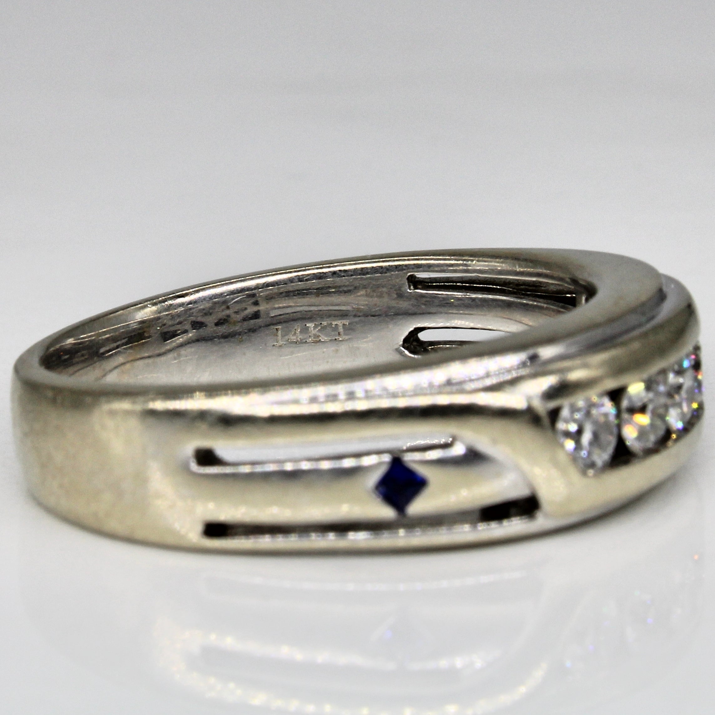 Vera Wang' Diamond & Sapphire Love Band | 0.45ctw, 0.04ctw | SZ 9.5 |