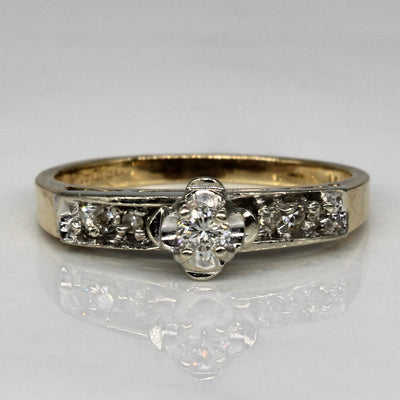 East West Diamond Illusion Ring | 0.12ctw | SZ 5.75 |