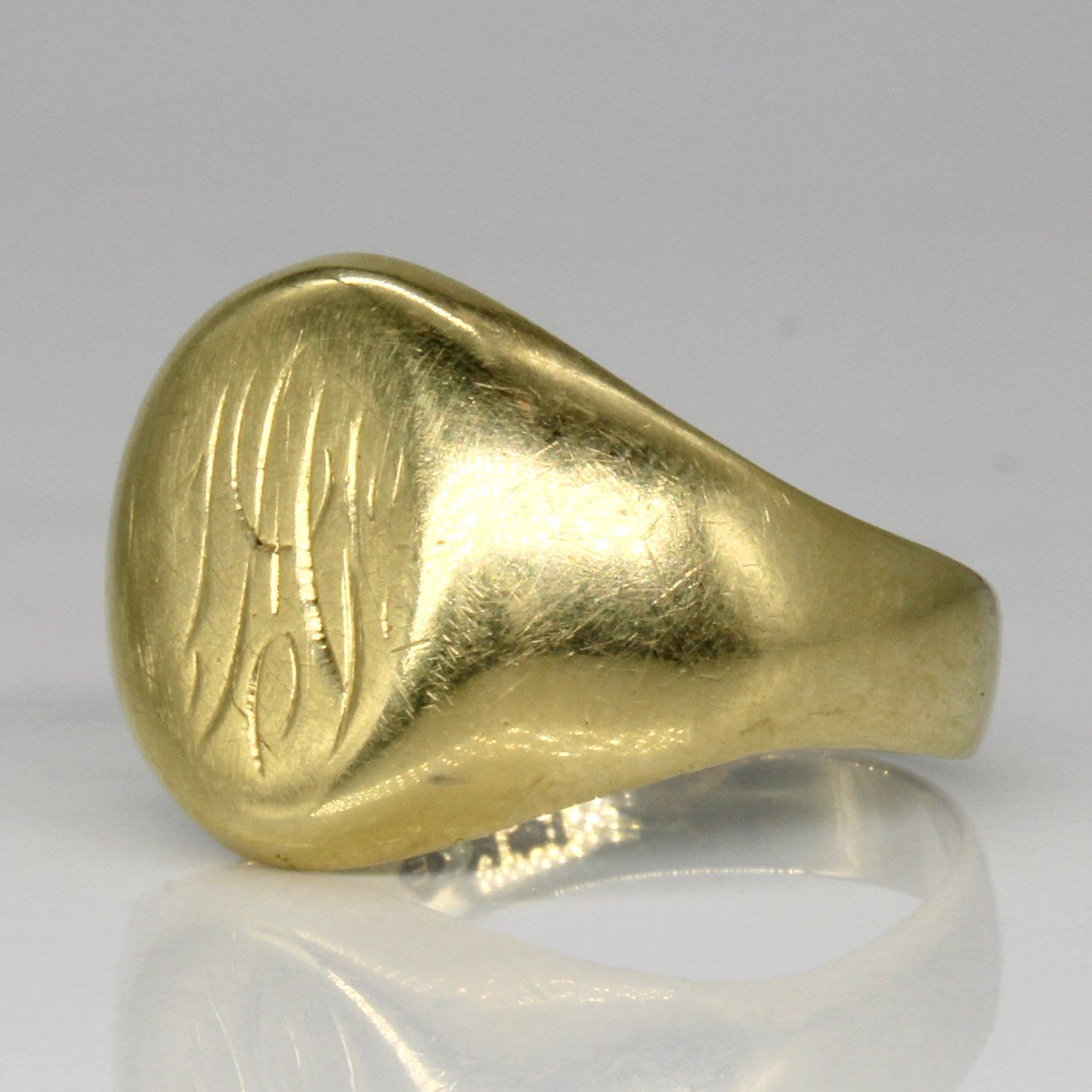 Bague chevalière légèrement gravée | Taille 7,5 | 