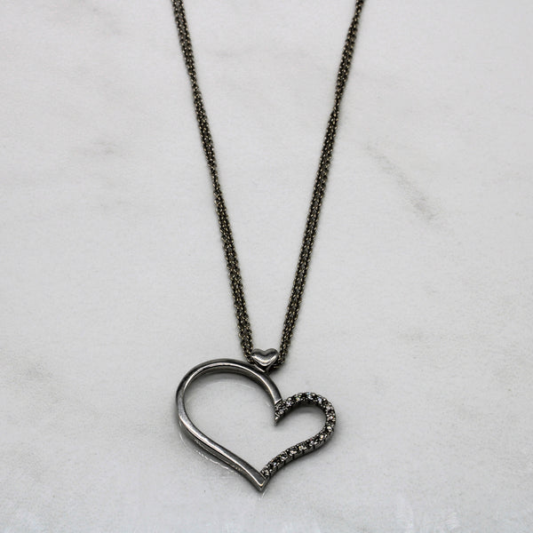 Diamond Heart Necklace | 0.10ctw | 16
