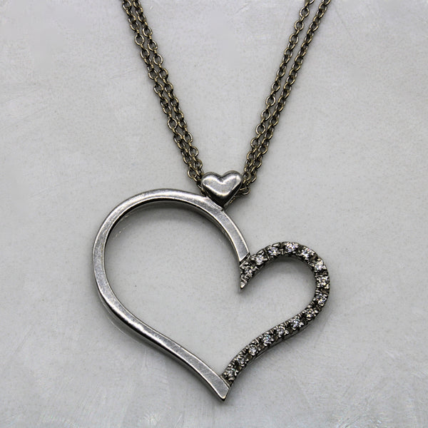 Diamond Heart Necklace | 0.10ctw | 16
