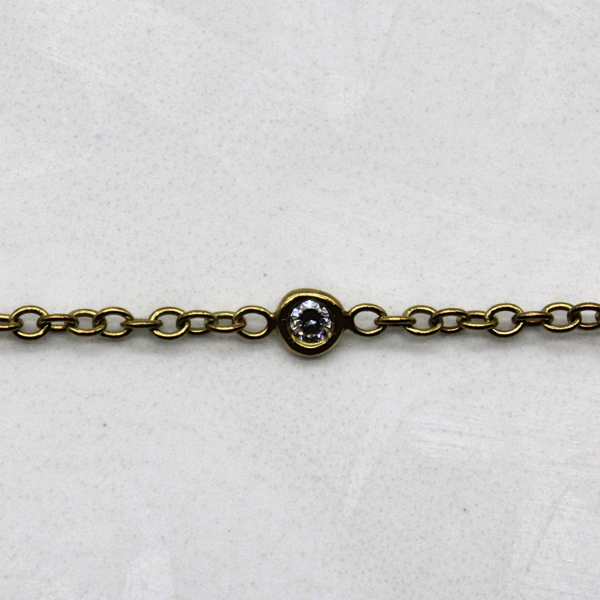 Diamond & Pearl Station Necklace | 0.60ctw | 33" |