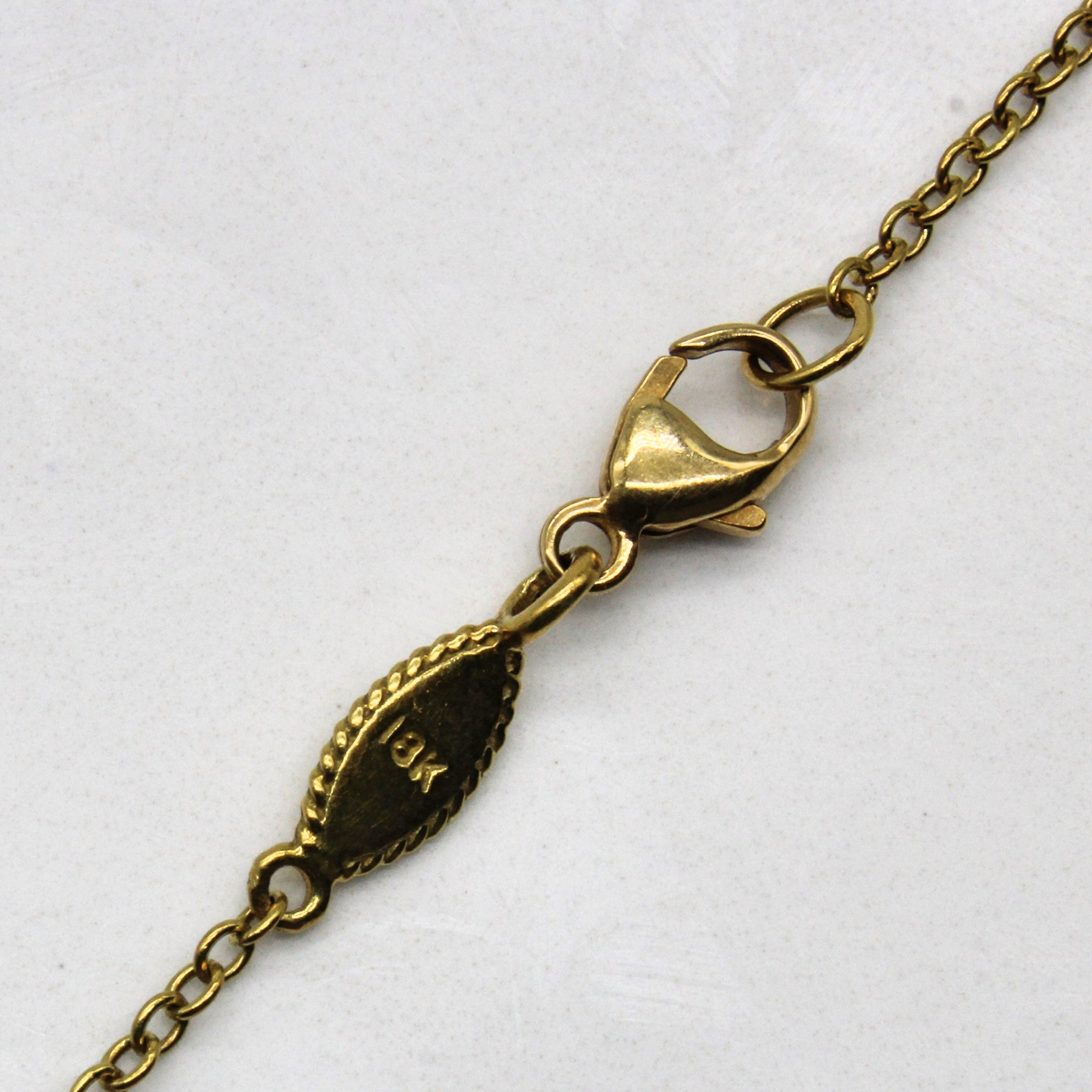 Diamond & Pearl Station Necklace | 0.60ctw | 33" |