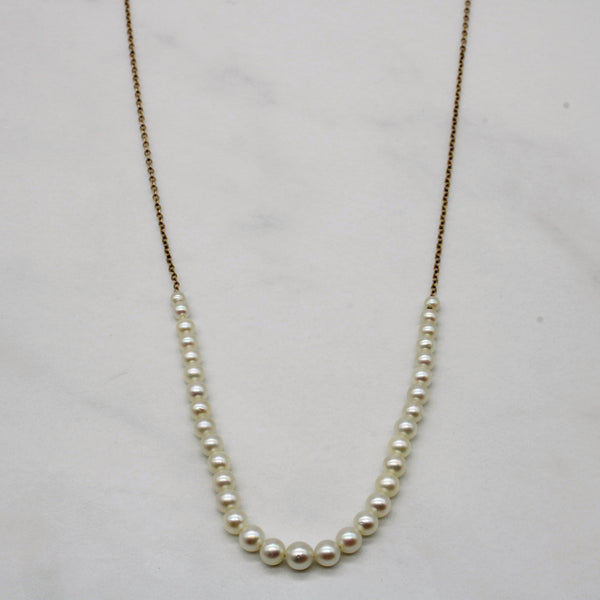 Pearl Chain Necklace | 17