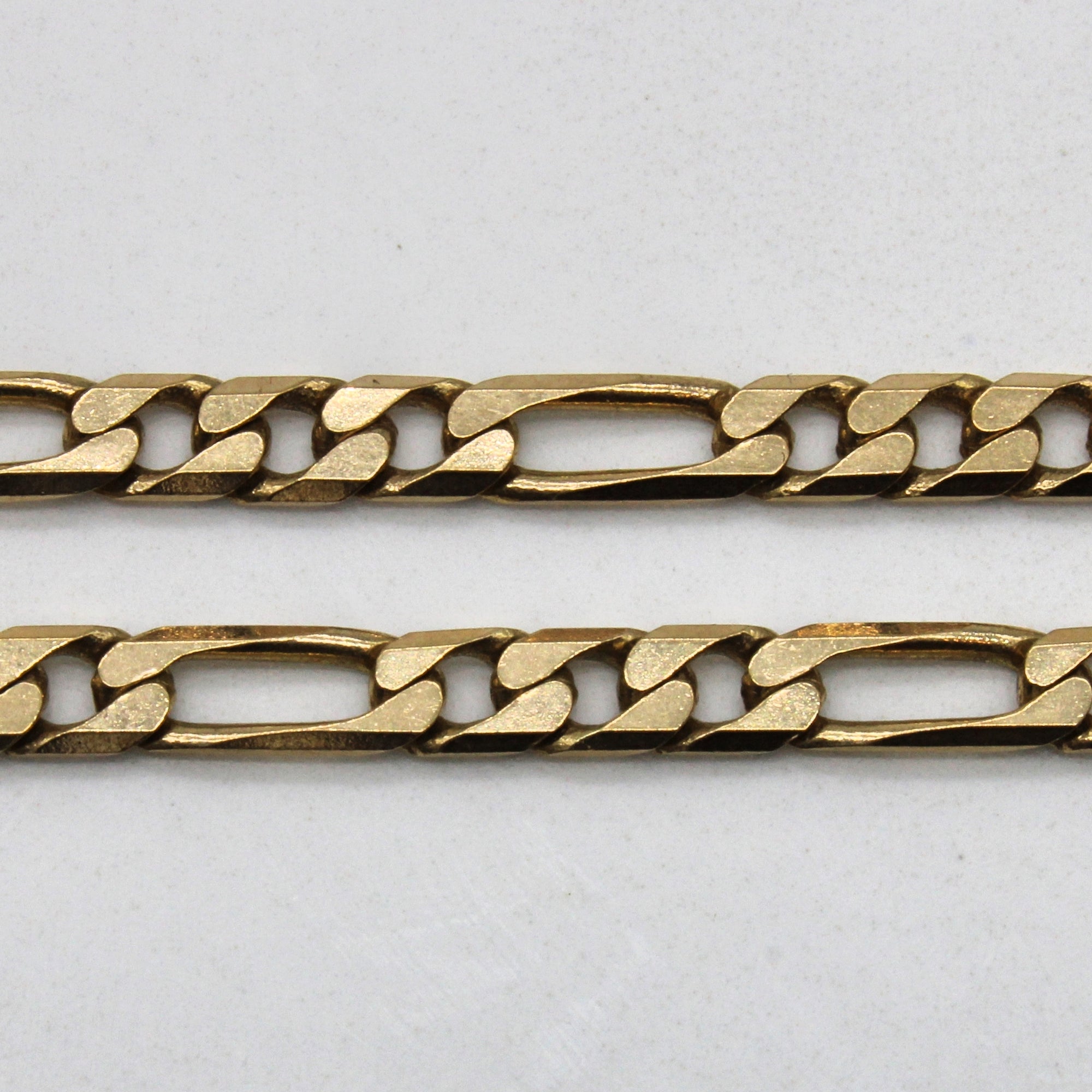 10k Yellow Gold Figaro Chain | 20