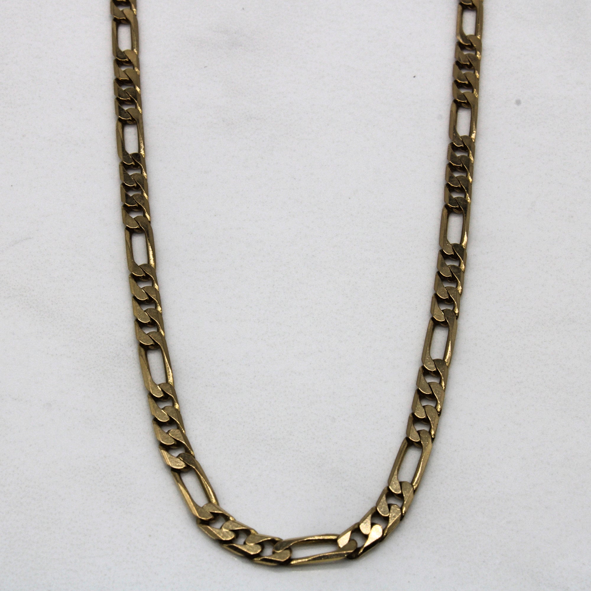 10k Yellow Gold Figaro Chain | 20