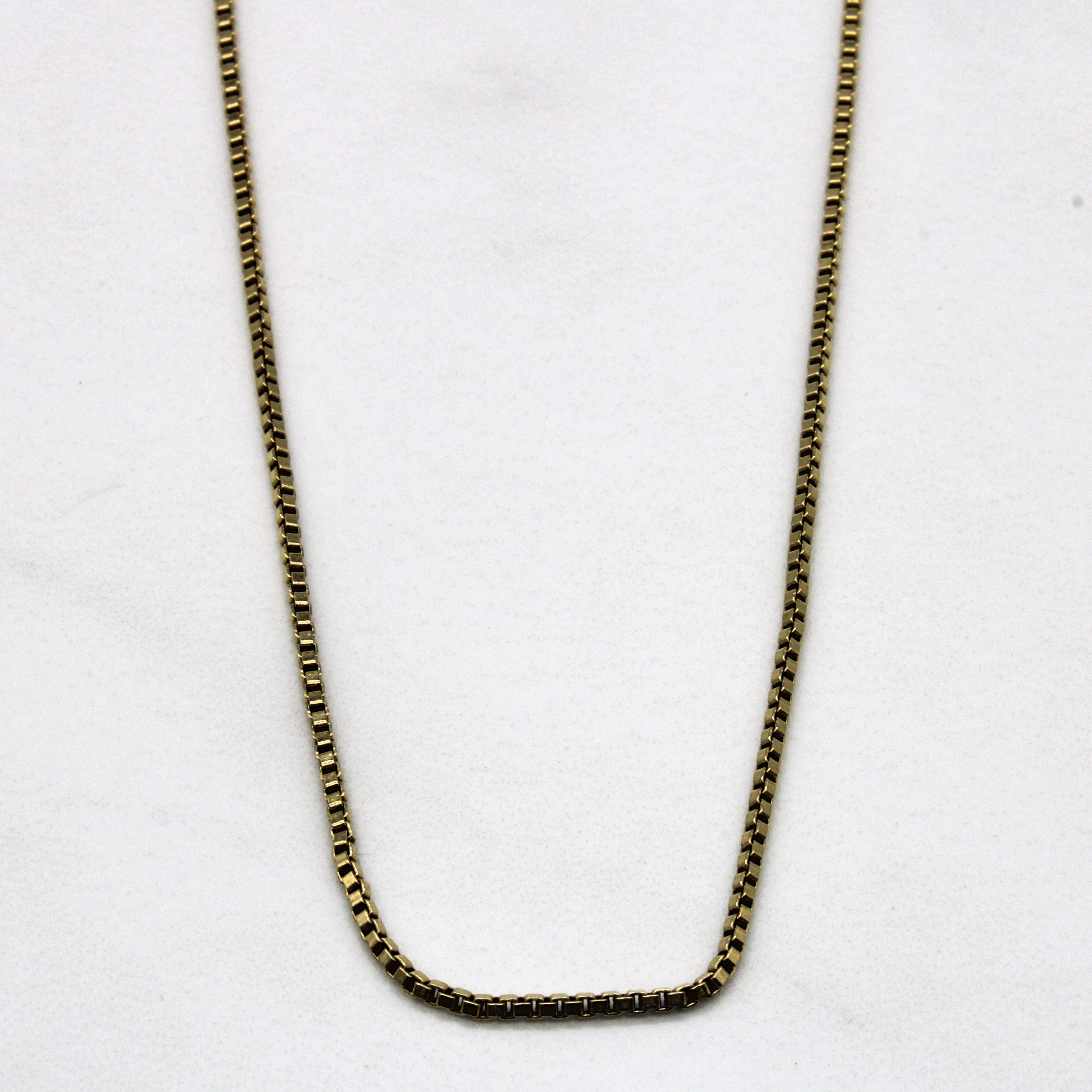 14k Yellow Gold Box Chain | 24" |