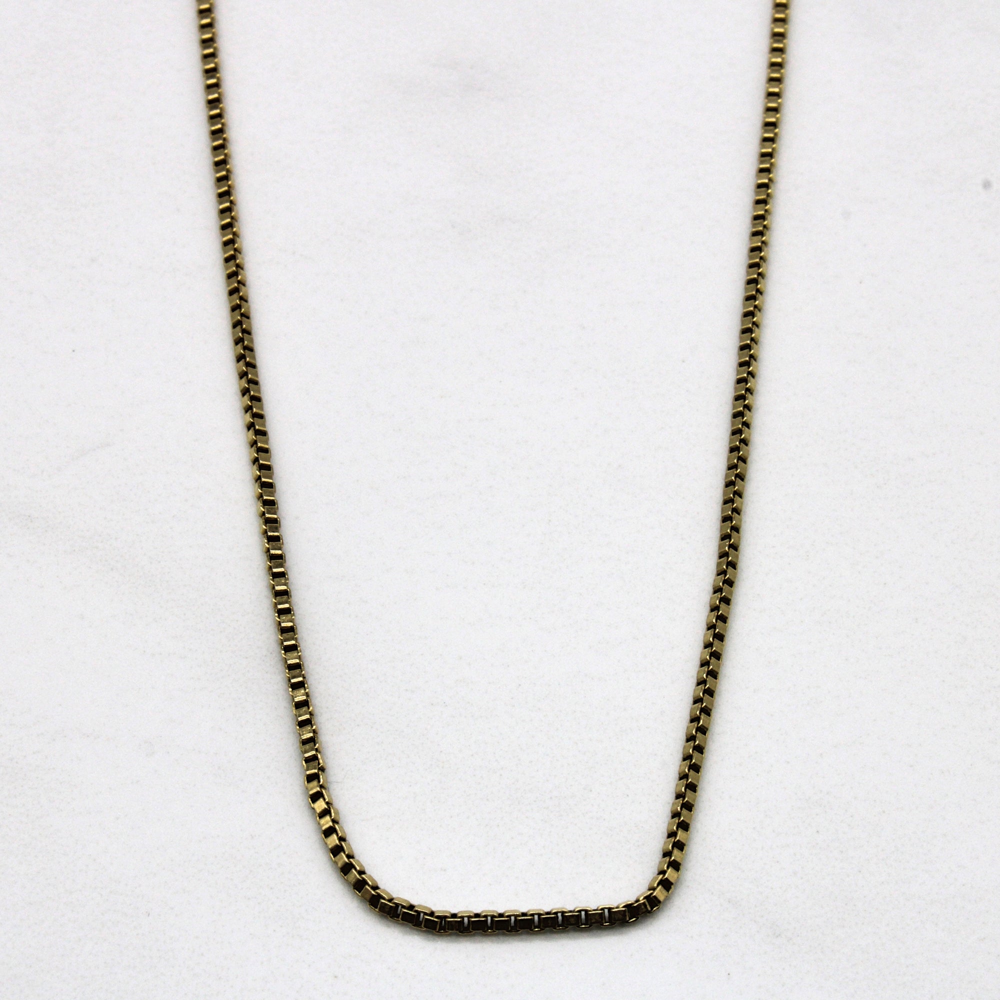 14k Yellow Gold Box Chain | 24