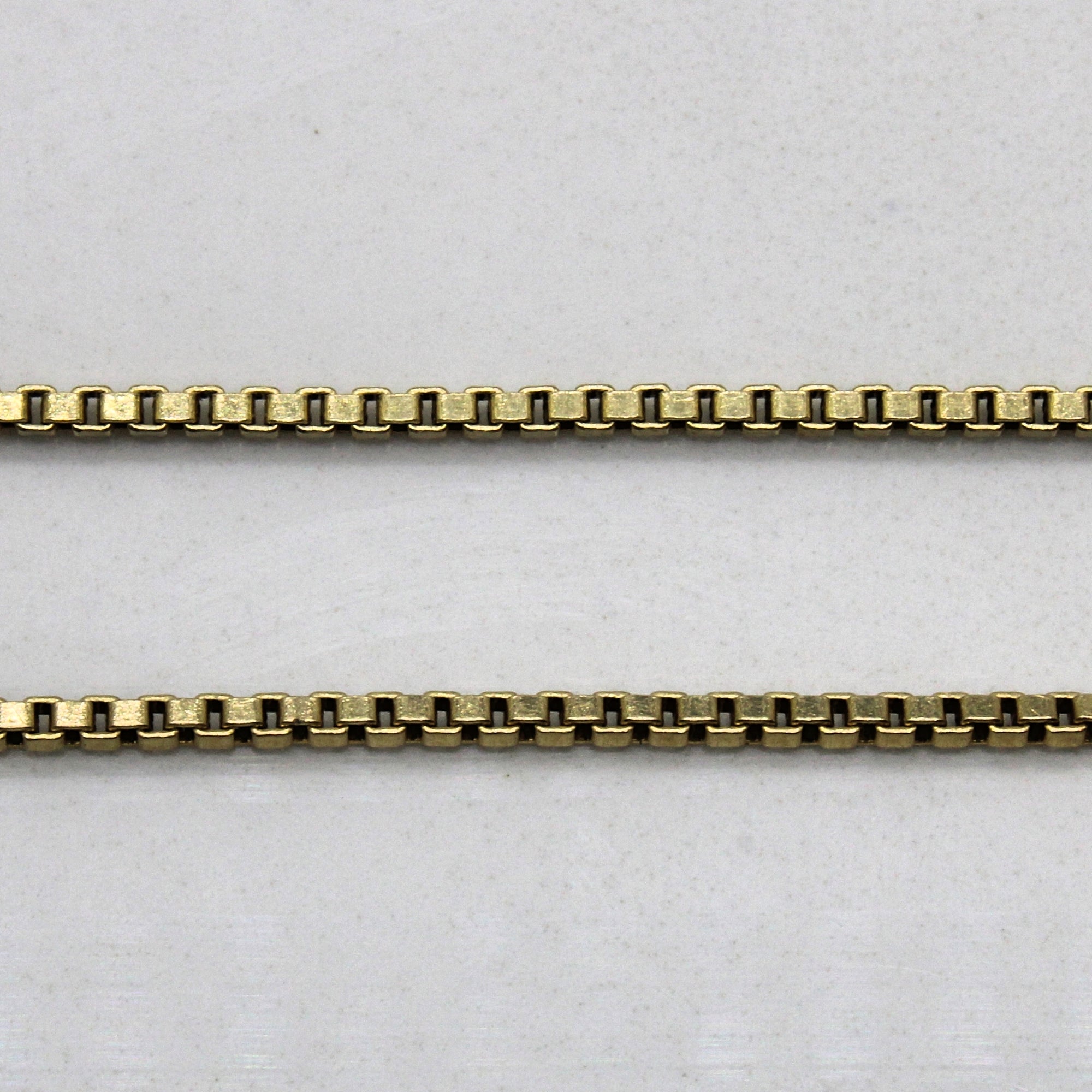 14k Yellow Gold Box Chain | 24