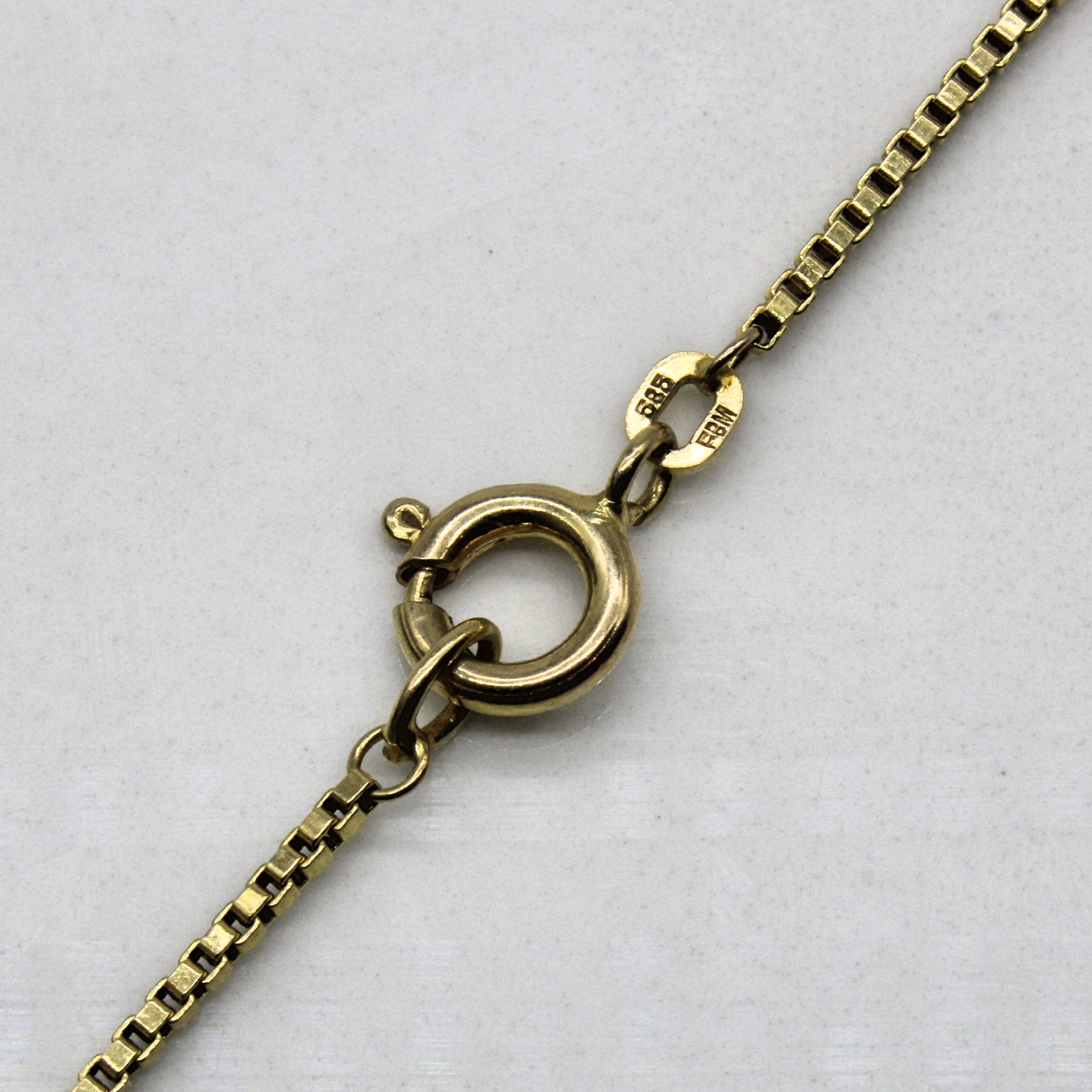 14k Yellow Gold Box Chain | 24" |