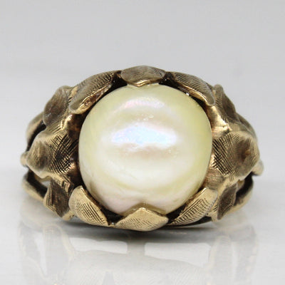 Pearl Cocktail Ring | SZ 4.5 |