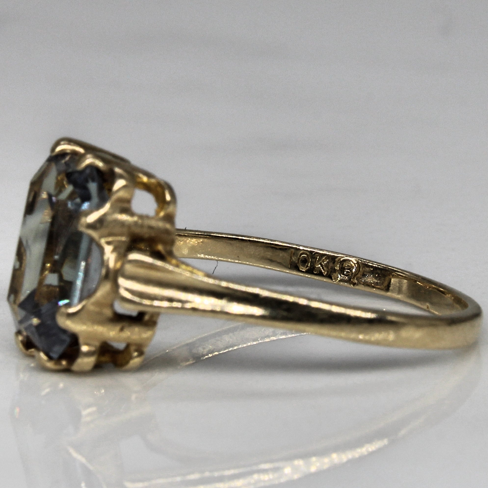 1950s Synthetic Colour Change Sapphire Ring | 2.25ct | SZ 6.25 |