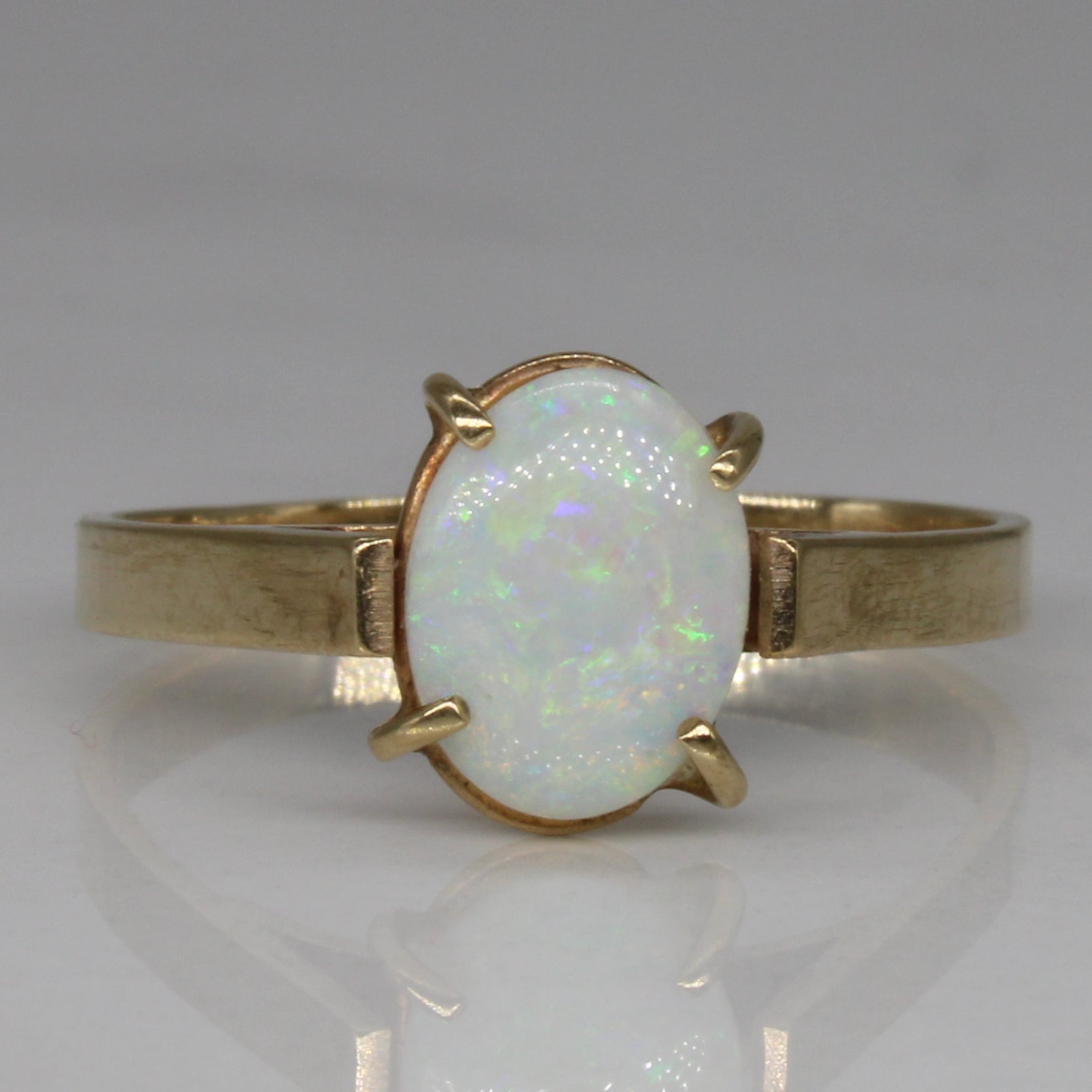Opal Solitaire Ring | 0.60ct | SZ 7 |