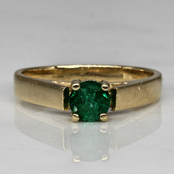 Solitaire Emerald Ring | 0.55ct | SZ 7 |