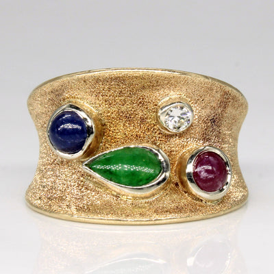 Bezel Set Sparkle Finish Band | 1.24ctw | SZ 5.75 |