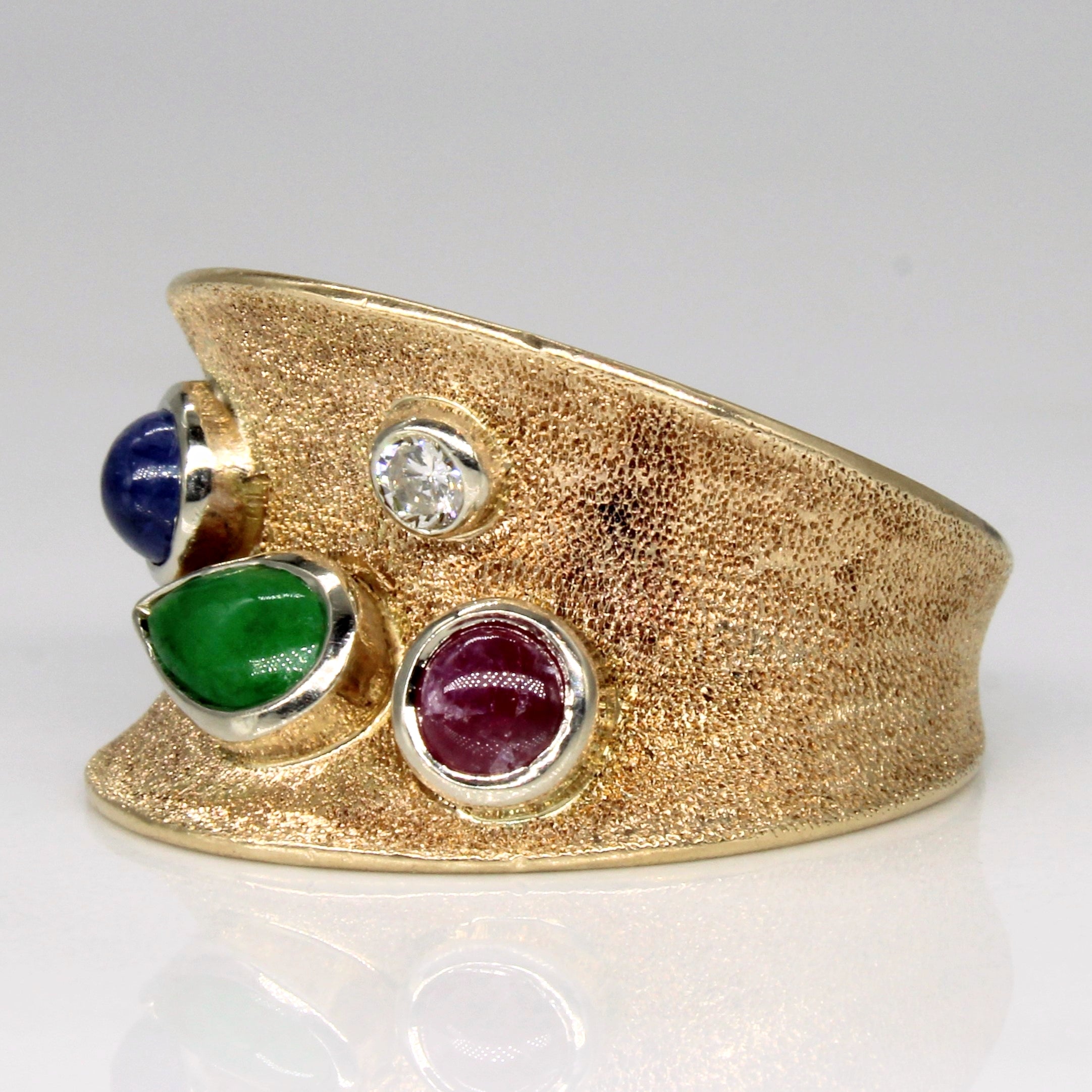 Bezel Set Sparkle Finish Band | 1.24ctw | SZ 5.75 |