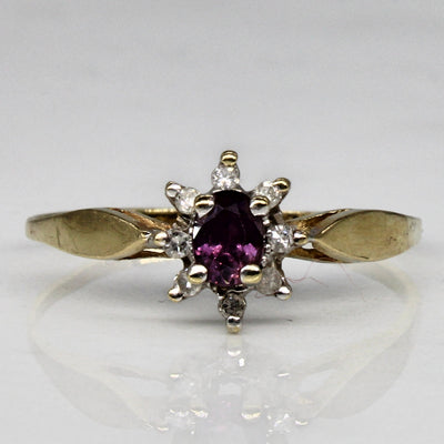 Sapphire & Diamond Cocktail Ring | 0.15ct, 0.05ctw | SZ 6.75 |