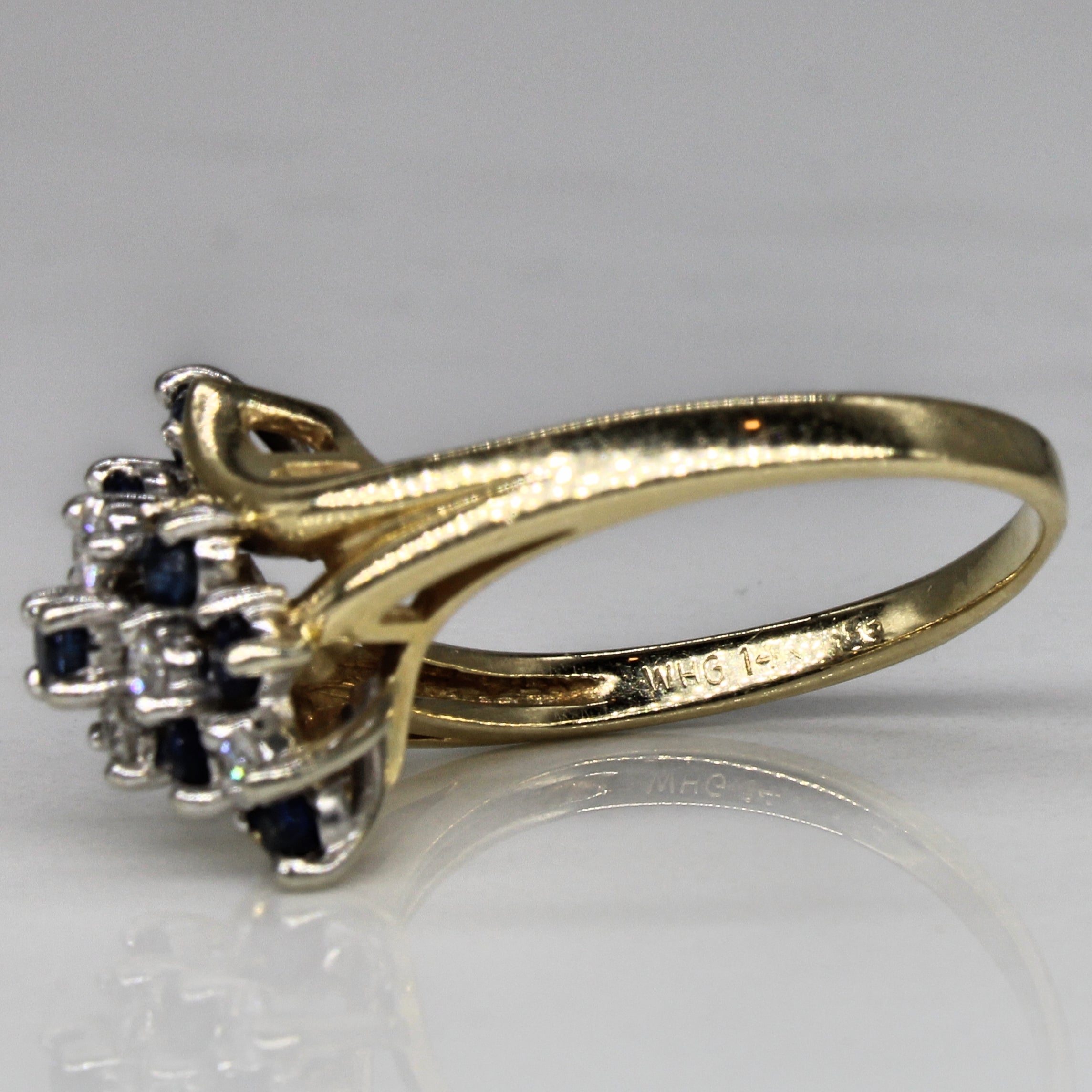 Sapphire & Diamond Cascade Ring | 0.30ctw, 0.18ctw | SZ 6 |