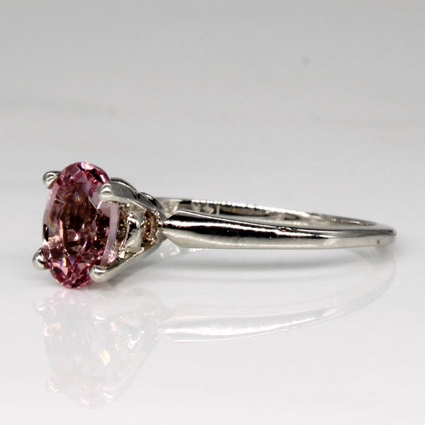 Oval Cut Synthetic Spinel Solitaire Ring | 1.02ct | SZ 5.25 |