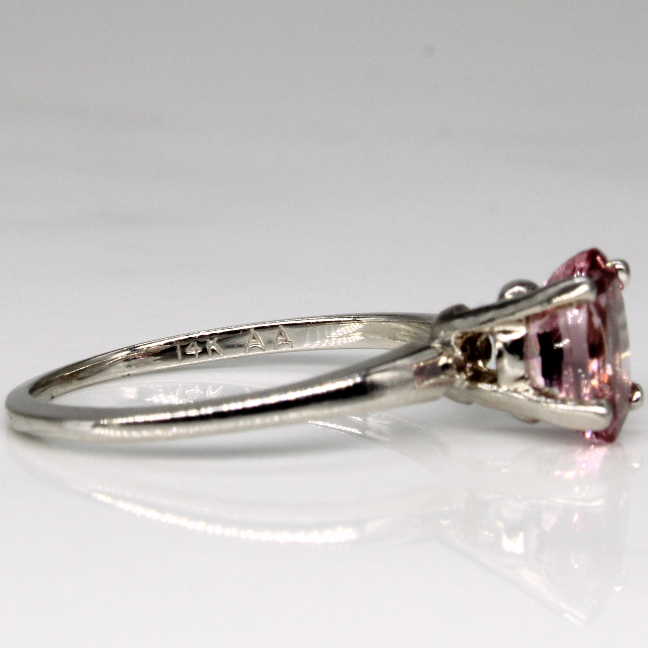 Oval Cut Synthetic Spinel Solitaire Ring | 1.02ct | SZ 5.25 |