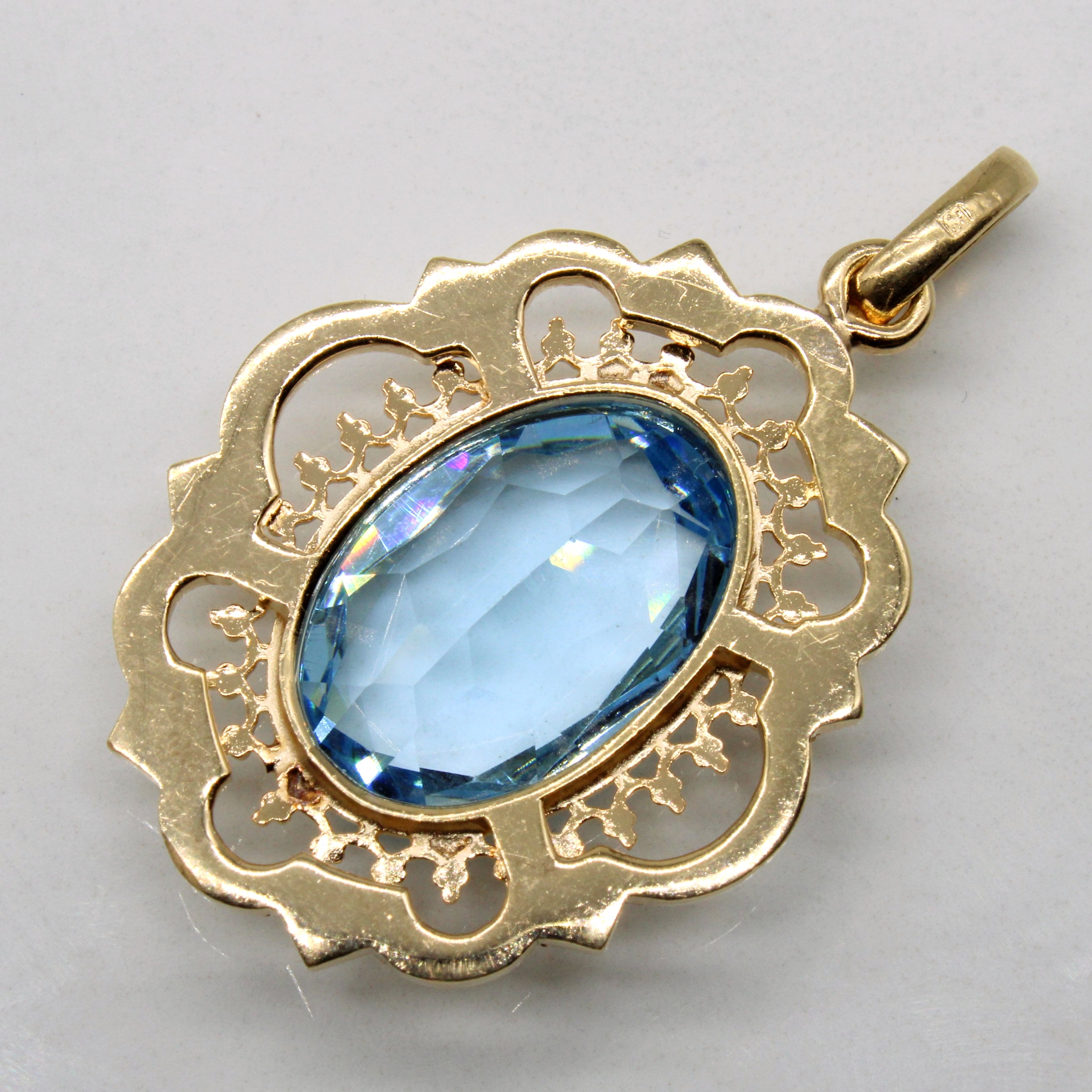 Blue Glass Pendant | 8.25ct |