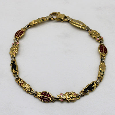 Enameled Wildlife Bracelet | 7.5