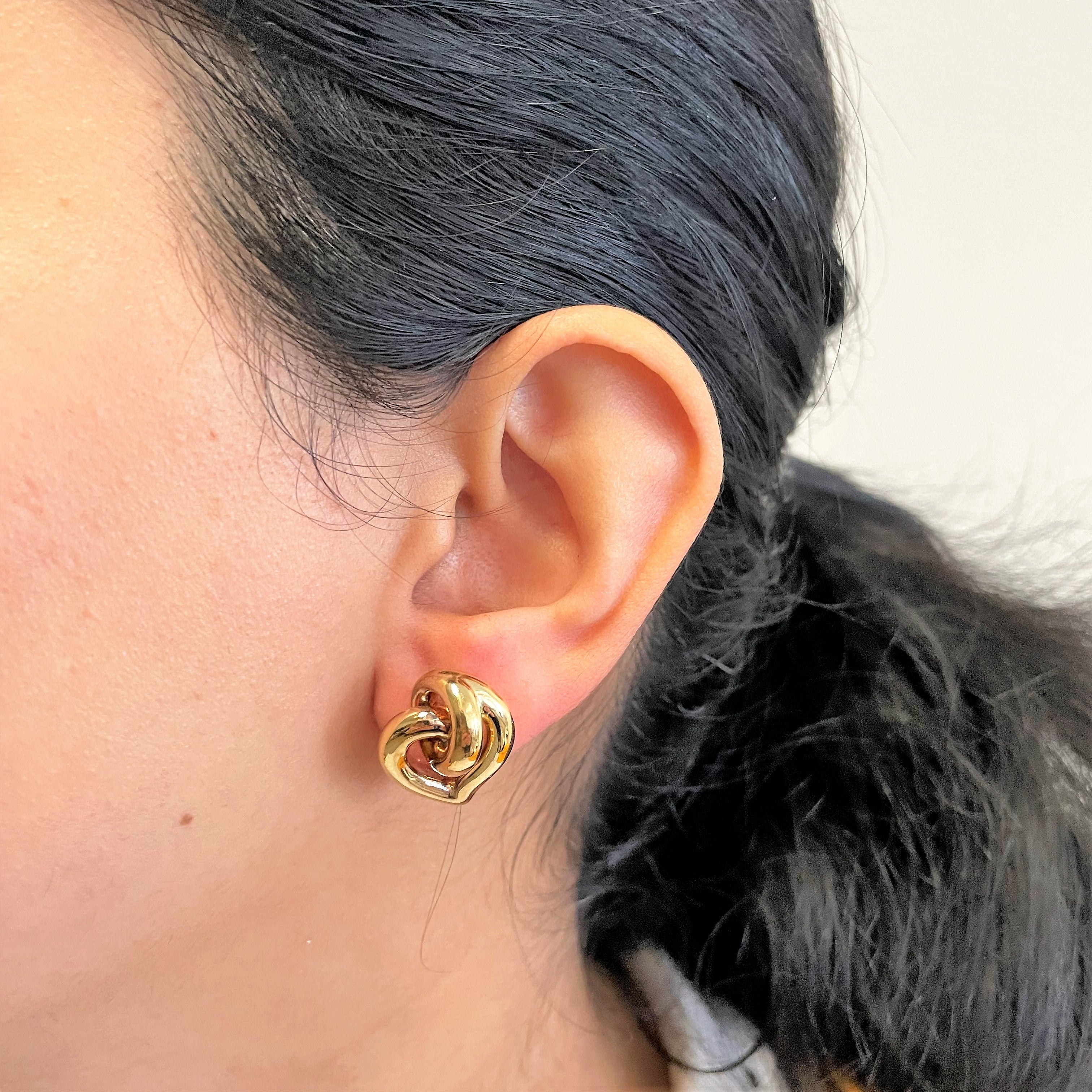 Birks' Interlocking Gold Earrings |