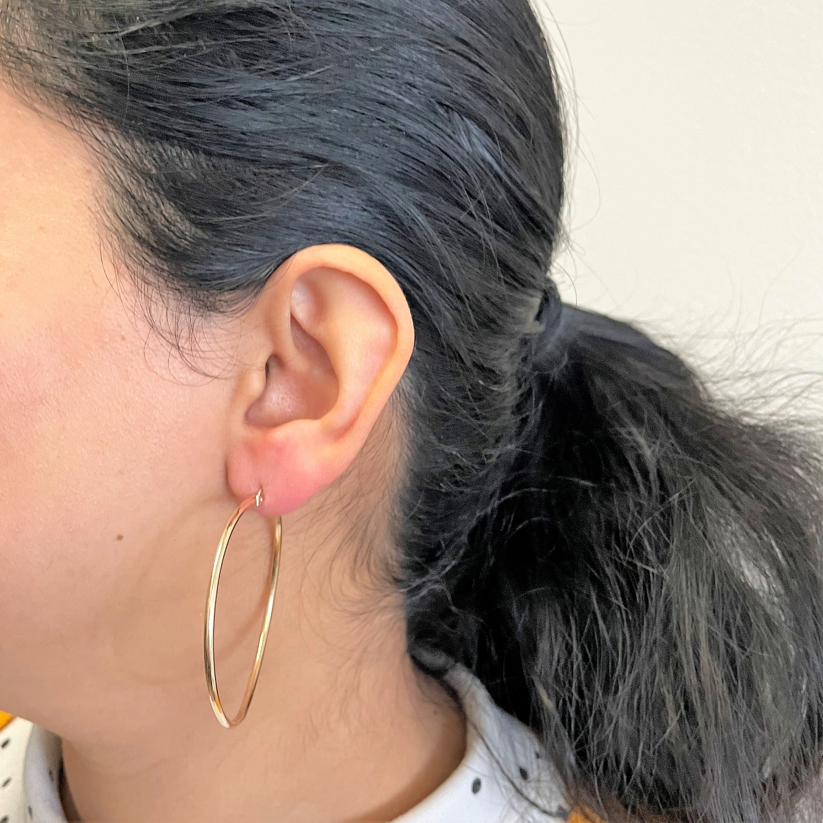 Yellow Gold Hoop Earrings |