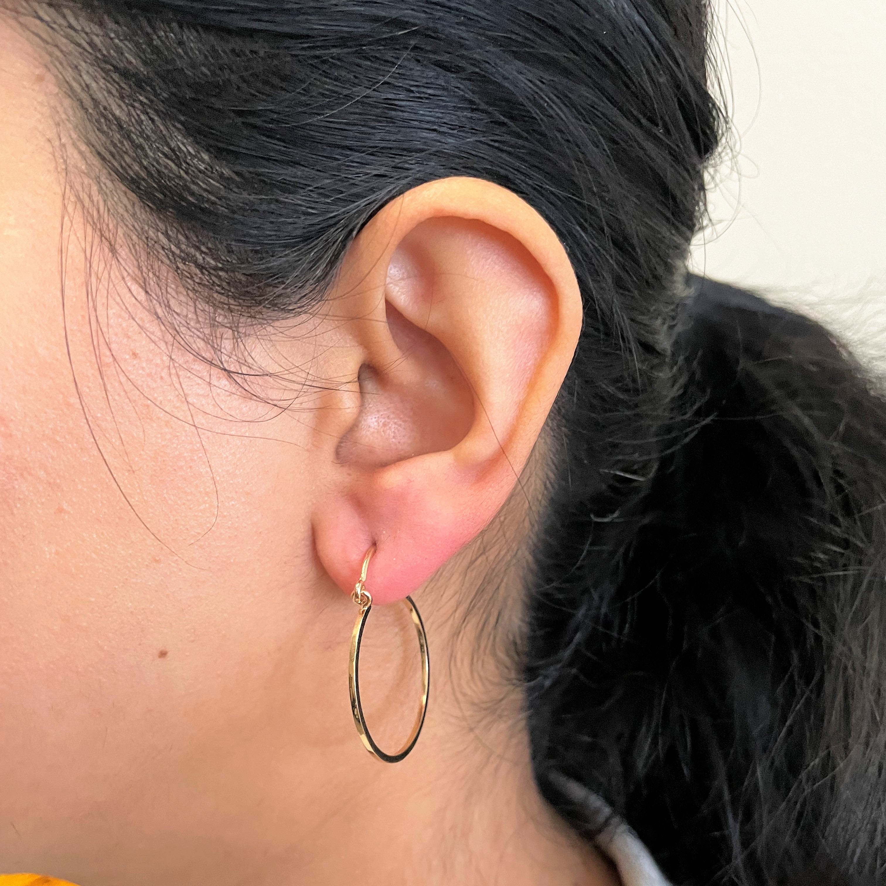 Yellow Gold Hoop Earrings |