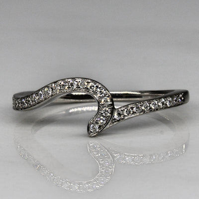 Curved Diamond Contour Band | 0.12ctw | SZ 6.25 |
