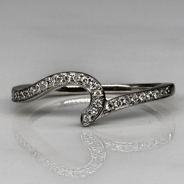 Curved Diamond Contour Band | 0.12ctw | SZ 6.25 |