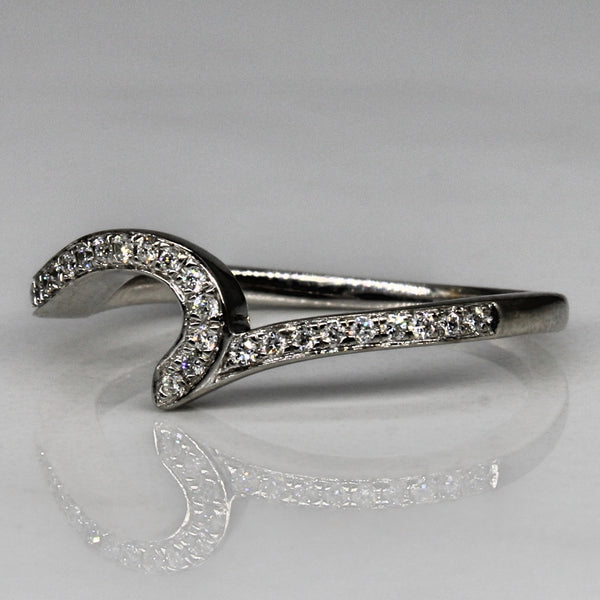 Curved Diamond Contour Band | 0.12ctw | SZ 6.25 |