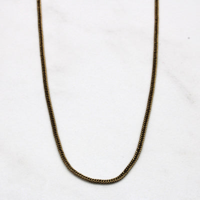 10k Yellow Gold Curb Chain | 18