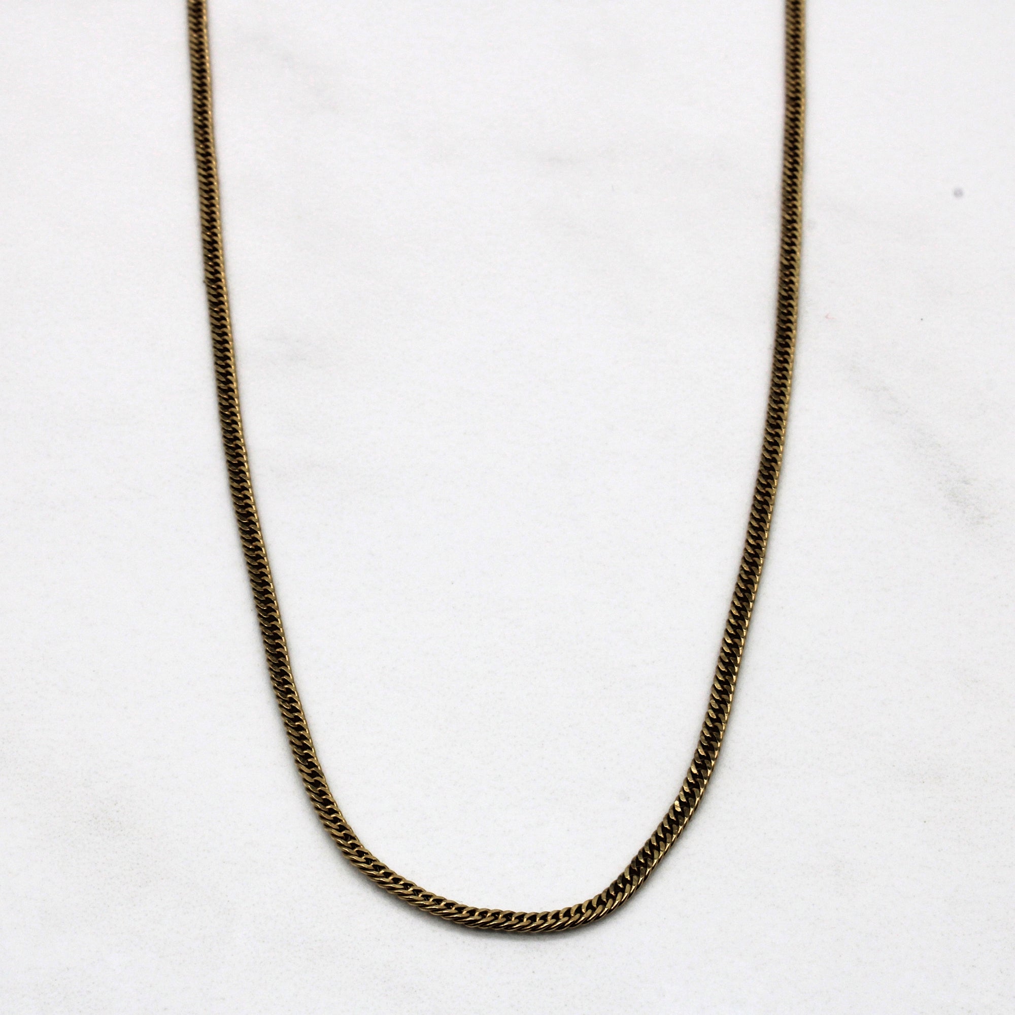 10k Yellow Gold Curb Chain 18" 100 Ways