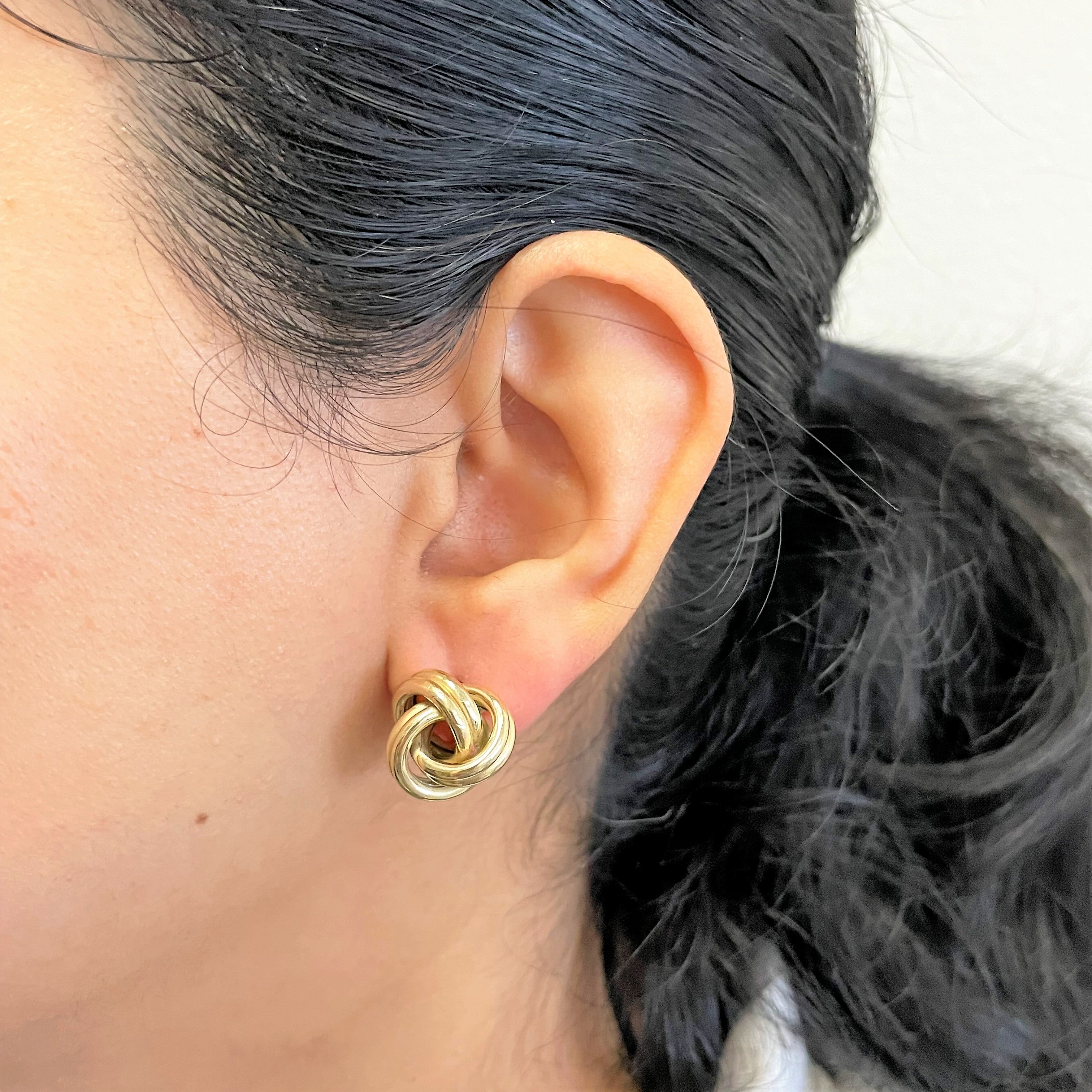 Large Love Knot Studs |