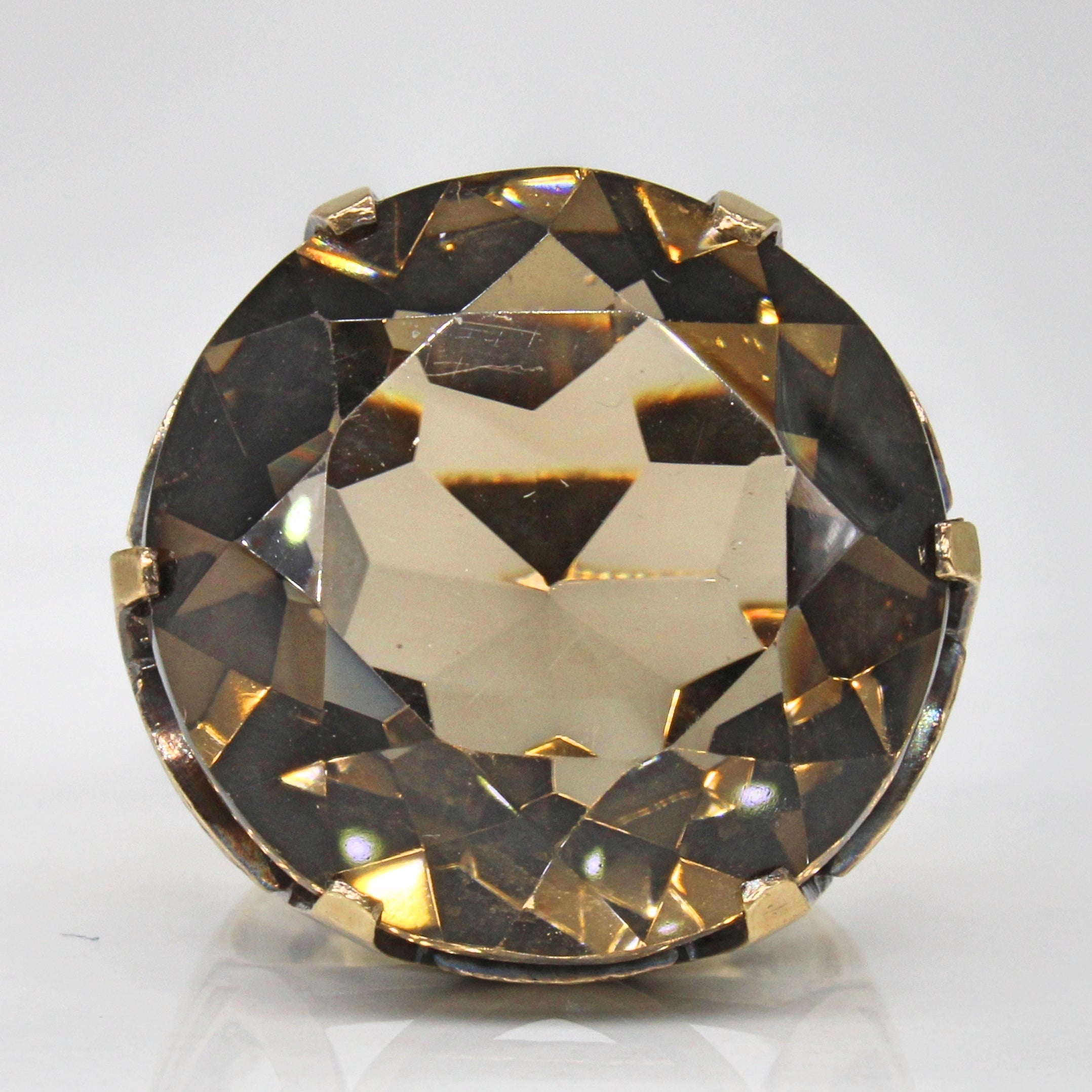 High Set Smoky Quartz Cocktail Ring | 19.15ct | SZ 6 |