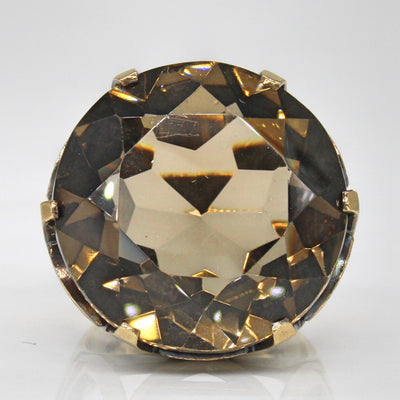 High Set Smoky Quartz Cocktail Ring | 19.15ct | SZ 6 |