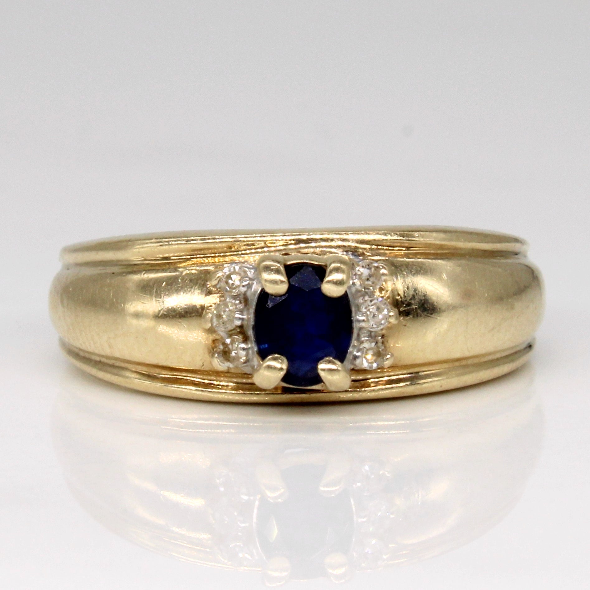 Sapphire & Diamond Ring | 0.21ct, 0.03ctw | SZ 7 |
