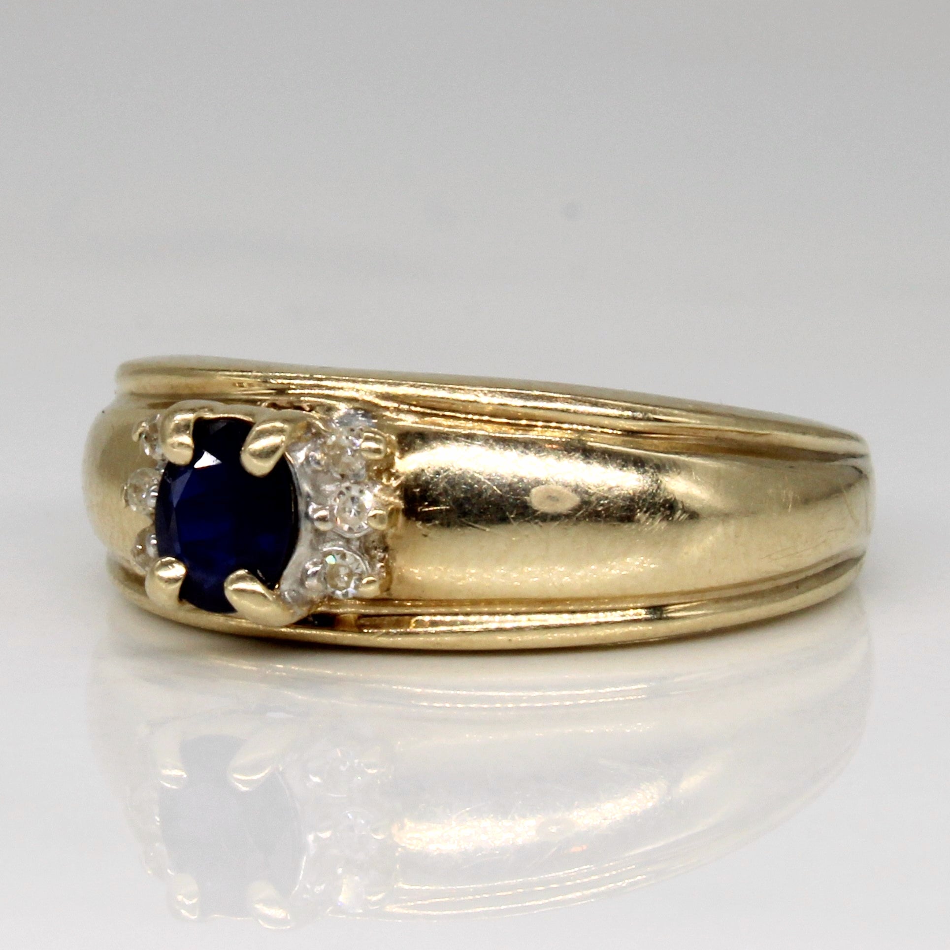 Sapphire & Diamond Ring | 0.21ct, 0.03ctw | SZ 7 |