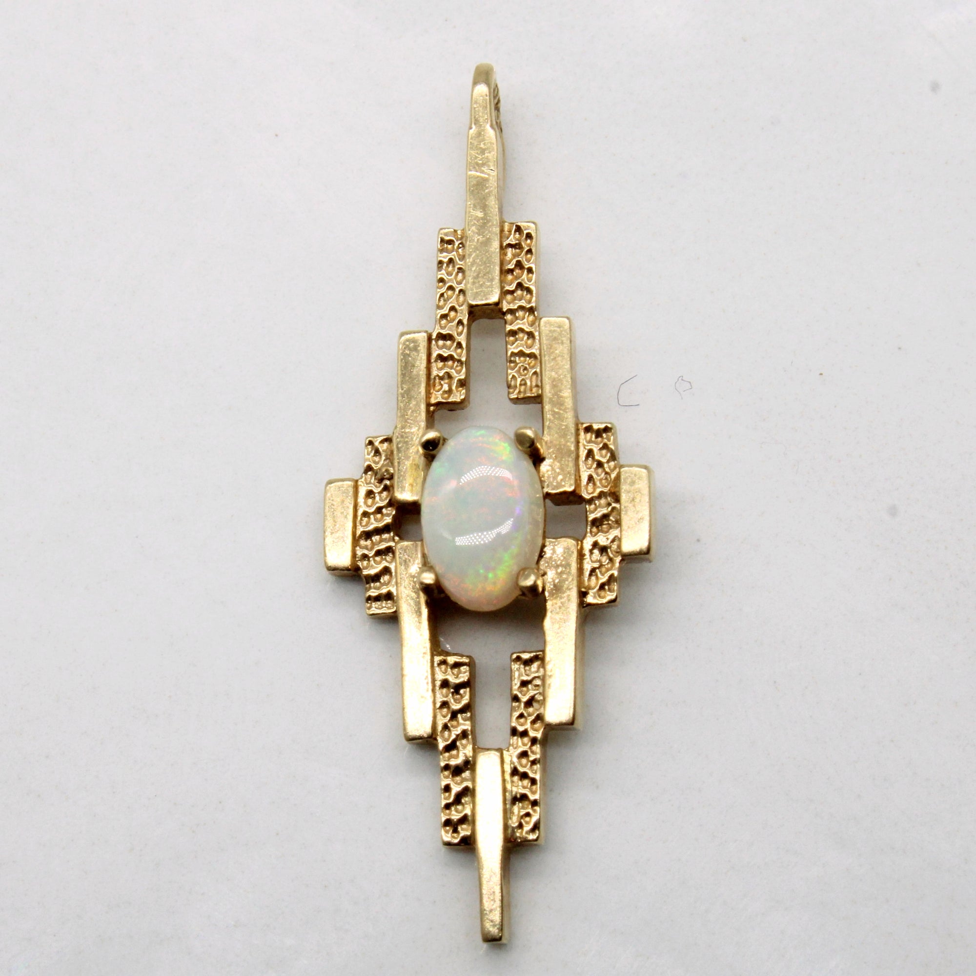 Art Deco Inspired Opal Pendant | 0.30ct |