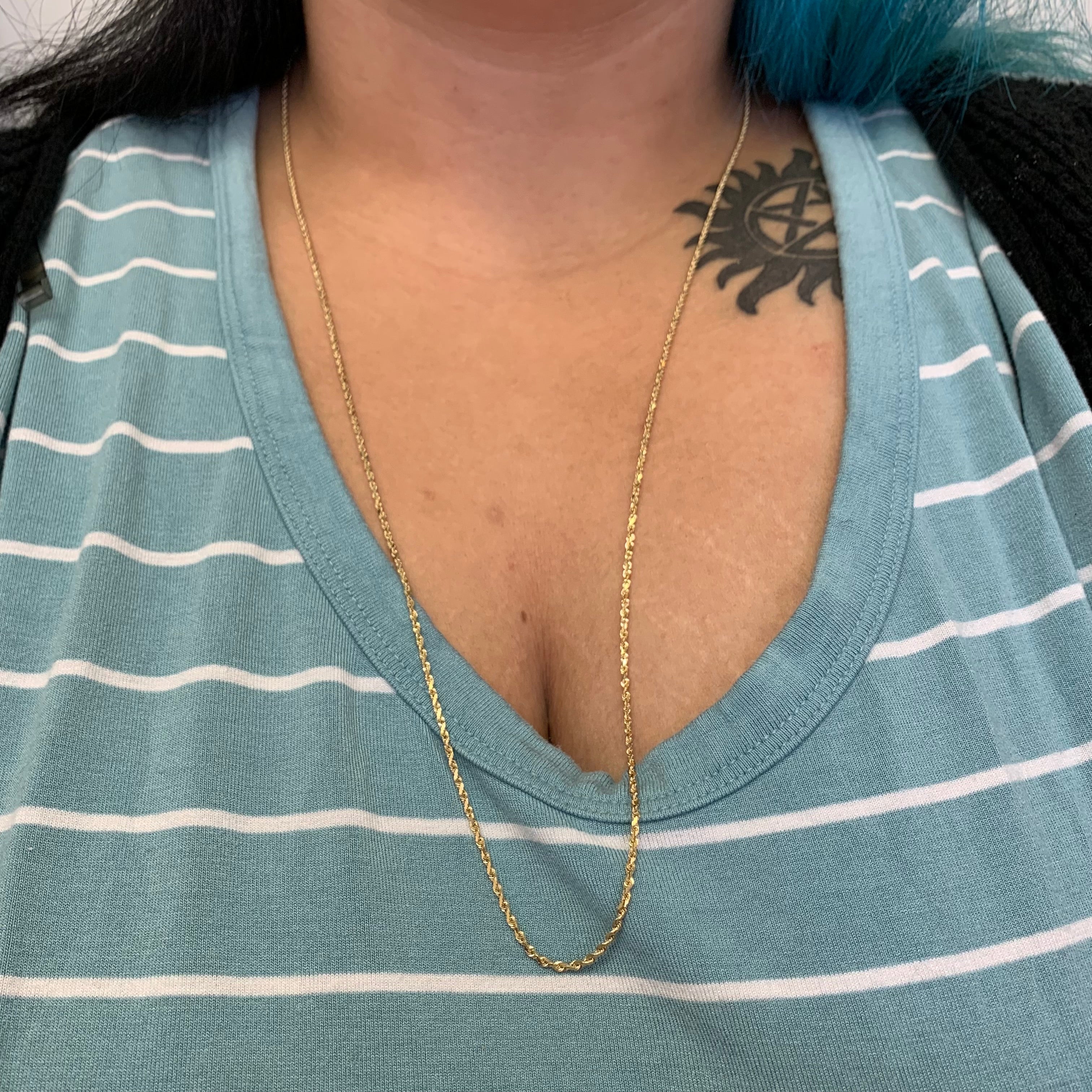 14k Yellow Gold Rope Chain | 30" |