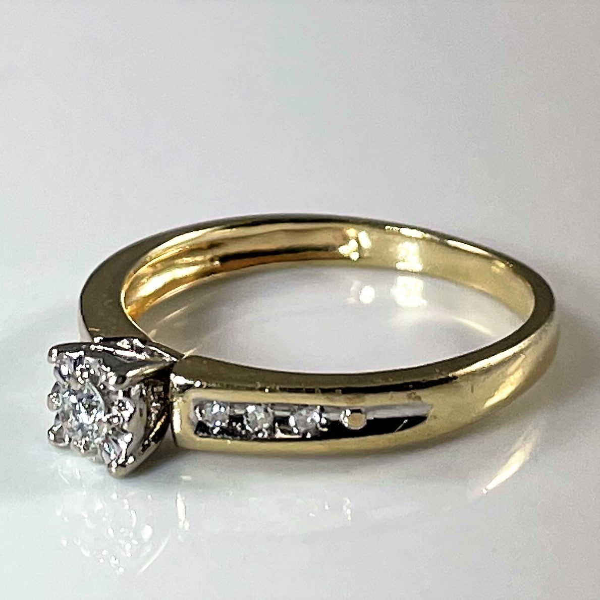 Channel Band Diamond Promise Ring | 0.12ctw | SZ 4.75 |