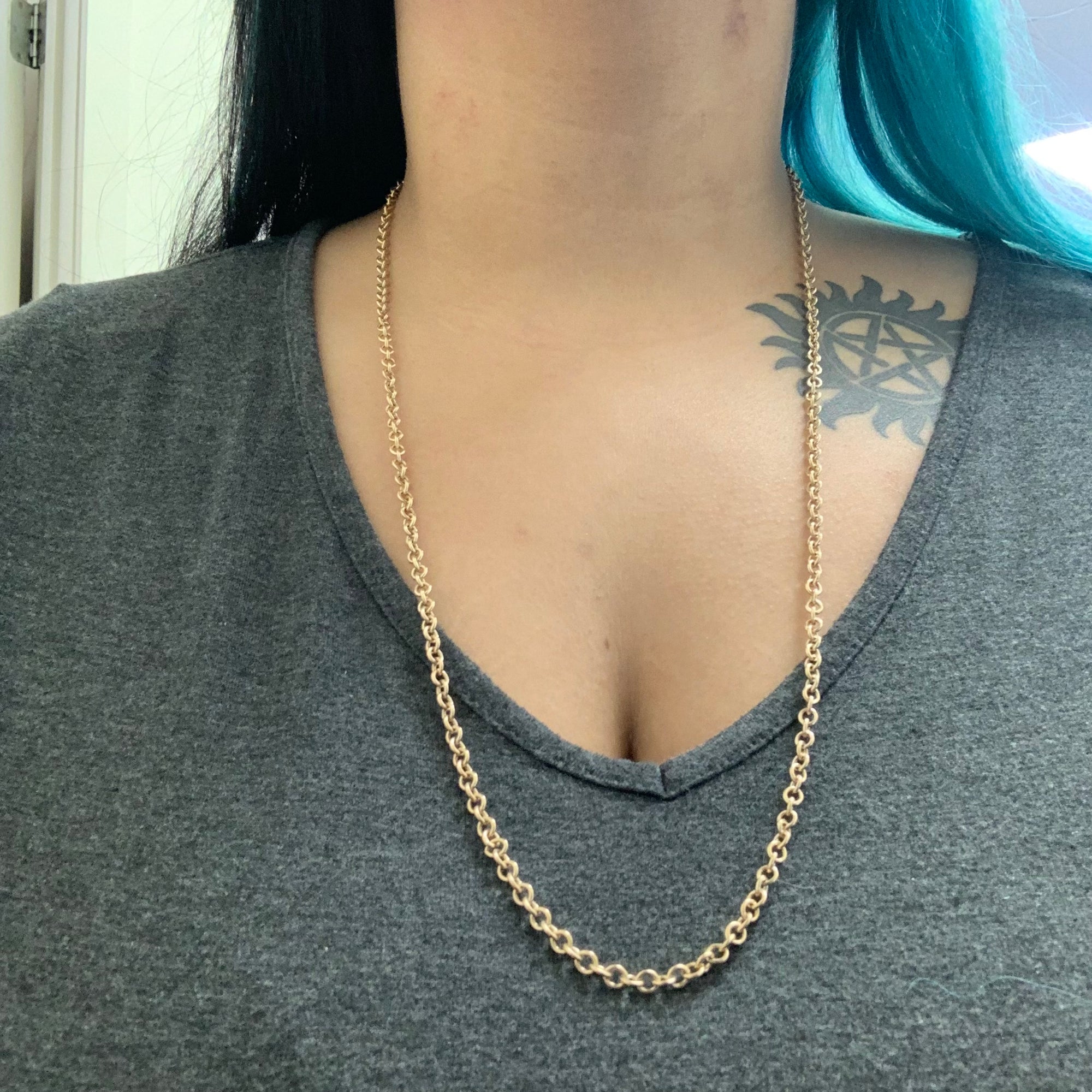 14k Yellow Gold Cable Chain | 31