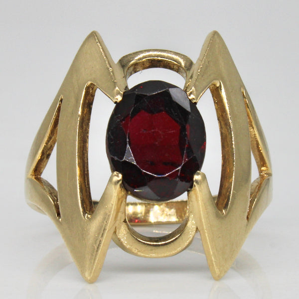 Garnet Unique Design Ring | 2.76ct | SZ 8.5 |